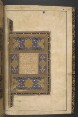 Firdawsī: Shāhnāmah Firdawsī’s epic the Shāhnāmah ‘Book of kings’ with the older preface. Refurbished ca 1616 (f..274r) in the studio of ʻAbd al-Raḥīm Khān Khānān. Contains 90 overpainted mniatures by attributed Mughal artists.Illustrations:f.12v: Hushang and Gayumars fighting the Black Div to avenge the death of Siyamak, by Mādhū (not Dhanū) f.18v: Kavah, the smith, kneeling before Zuhhak, by Shamāl f.24v: Faridun meeting his three sons on their return from the Yemen, by Būlā f.28r: Iraj stabbed to death by Tur, by Bhagvatī f.32v: Minuchihr spearing Tur in battle, by Banvārī f.37r: Sam discovering his infant son Zal on Mt Alburz with the Simurgh, by Qāsim f.42v: Zal and Rudabah, by Qāsim f.51r: The priests testing Zal before Minuchihr, by Shamāl f.54r: Birth of Rustam, by Kamāl (not Majhal) f.64r: Rustam catching Rakhsh, by Qāsim f.65v: Rustam fighting Afrasiyab, by Banvārī f.68v: Kay Kaʼus enthroned, by Bhagvatī f.75v: Rustam killing the White Div, by Qāsim f.78v: Rustam asking Kay Kaʼus to allow him to return to Zal, by Qāsim f.84v: Kay Kaʼus in his flying machine watched by an angel holding a fish, by Banvārī f.88r: Rustam seeing Tahminah for the first time, by Kamāl f.99r: Rustam killing Suhrab, by Qāsim f.107v: Fire ordeal of Siyavush, by Banvārī f.116v: Afrasiyab and Siyavush, by Shamāl f.128r: Garvi cutting Siyavush’s throat watched by Farangis, by Banvārī f.130r: Piran bringing Kay Khusraw before Afrasiyab, by Banvārī f.134r: Rustam fighting Pilsam, by Banvārī f.139v: Kay Khusraw brought back by Giv and Piran, by Shamāl (not Qāsim) f.142v: Kay Khusraw, Giv and Farangis crossing the Oxus, by Qāsim f.147v: Kay Ka’us setting the young Kay Khusraw on the throne beside him, by Qāsim f.154v: Battle between Tus and Farud, won by Farud, by Banvārī f.156v: Bahram finding Jarirah killing herself near her son Farud’s body, by Kamāl (not Banvārī, name only partially visible) f.169v: Ruhham cutting off the arm of Bazur, the sorcerer, on Mt. Hamavan, by Shamāl f.176r: Meeting between Piran and the Khaqan of Chin on Mt. Hamavan, by Shamāl f.178r: Kamus in battle against Tus and Giv, by Banvārī f.180v: Rustam killing Ashkabus having first killed his horse, by Shamāl f.182v: Rustam leading his prisoner, by Qāsim f.183v: Rustam seizing the horse of Changish in battle, by Shamāl f.189r: Rustam defeating Shangal, by Shamāl f.197v: Rustam defeating Puladvand, by Shamāl f.200v: Rustam hurled into the sea by Akvan, by Banvārī f.211v: Rustam rescuing Bizhan watched by Manizhah, by Kamāl f.222v: Human fighting Bizhan, by Qāsim f.234v: Giv fighting Garvi, by Banvārī f.236v: Gudarz pursuing Piran up the hill, by Qāsim f.244v: Afrasiyab being told of the death of Human and Piran and the defeat of the Turanians, by Shamāl f.250r: Kay Khusraw killing Shayda, by Shamāl f.257r: Kay Khusraw and his army attacking Afrasiyab at Gang-bihisht, by Shamāl f.264v: Kay Khusraw crossing the sea on his way to Gangdizh, by Kamāl f.269v: Kay Khusraw watching Afrasiyab and Garsivaz being executed, by Qāsim f.274r: Kay Khusraw talking to Rustam and Zal when he appointed Luhrasp as his successor, by Shamāl f.277v: Rustam, Zal and Giv hearing of the death of Kay Khusraw, by Shamāl f.280v: Burab testing Gushtasp’s claim to be a blacksmith, by Qāsim f.285r: Gushtasp killing the dragon, by Qāsim f.288v: Gushtasp after his accession receiving the King of Rum, by Qāsim f.295r: Battle between the Turanians and Iranians, by Banvārī f.304v: Isfandiyar carrying the body of his brother away from the battle on his saddle, by Banvārī f.310v: Isfandiyar killing the simurgh in his fifth trial, by Qāsim f.314v: Isfandiyar killing Arjasp in the Brazen Fort, by Banvārī f.320v: Bahman about to roll a rock on Rustam cooking a wild ass below, by Banvārī f.325v: Meeting between Isfandiyar and Rustam, by Banvārī f.333r: Rustam shooting Isfandiyar in the eyes with his magic forked arrow, by Banvārī f.338v: Rustam impaled in the pit of spears shooting Shaghad through the tree trunk watched by Zavarah, by Bhagvatī (not Banvārī) f.343v: The infant Darab, abandoned by his mother Humay, rescued by the launderer, by Banvārī f.344v: Darab taken by the launderer to a wealthy man who bought the infant’s jewels, by Banvārī f.346v: Humay recognising Darab as her son, by Kamāl f.350r: Iskandar visiting Dara, by Qāsim f.353r: Iskandar comforting the dying Dara, by Kamāl f.357r: Mihran interpreting Kayd of Hind’s dream, by Banvārī f.361v: The iron cavalry filled with lighted naphtha used by Iskandar to rout Fur’s war elephants, by Kamāl (not Shamāl) f.364v: Nushabah recognising Iskandar, by Shamāl f.372r: The wall built against Juj and Majuj, by Qāsim f.385v: Ardashir on his way to the Brazen Fort to kill the worm, by Shamāl f.387v: Shapur brought before Ardashir (att. Shamāl, cf. Seyller p. 288) f.399v: Shapur with the daughter of Mihrak, by Qāsim f.402v: Shapur brought fettered before the King of Rum (att. Banvārī, cf. Seyller p. 288) f.404v: Shapur with Mani, by Qāsim f.408v: Bahram Gur showing off his hunting prowess to Azadah by replacing a gazelle’s horns by arrows, by Qāsim f.411v: Bahram Gur hearing of his father’s death and of Khusraw Parviz’s succession to the throne, by Shamāl f.419v: The drunken shoemaker riding Bahram Gur’s lion, by Shamāl f.437r: Meeting between Bahram Gur and Shangal, by Banvārī f.452v: Mazdak hanged by order of Anushirvan, by Banvārī f.464v: Buzurjmihr interpreting Anushirvan’s dream, by Kamāl f.477v: The Khaqan of Chin sending his daughter to Anushirvan escorted by Mihran, by Qāsim f.483v: Buzurjmihr introducing the King of Hind to nard (backgammon), by Qāsim f.488v: Battle between Talhand and Gav, by Banvārī f.506r: Mihran Sitad telling Hurmuz about Bahram Chubin, by Shamāl f.525r: The meeting between Bahram Chubin and Khusraw Parviz, by Banvārī f.538v: Kharrad discovering the talisman set up by the King of Rum to deceive his enemies, by Shamāl f.548r: Bahram Chubin killing the dragon, by Qāsim f.551v: Bahram Chubin killed by Kulun, by Kamāl f.555v: Khusraw Parviz with Shirin, by Banvārī f.562v: Barbad entertaining Khusraw Parviz by playing the lute, by Banvārī f.573v: Shirin visiting the tomb of Khusraw Parviz, by Qāsim f.578v: Rustam, brother of Farrukhzad, killed by Saʻd, by Kamāl